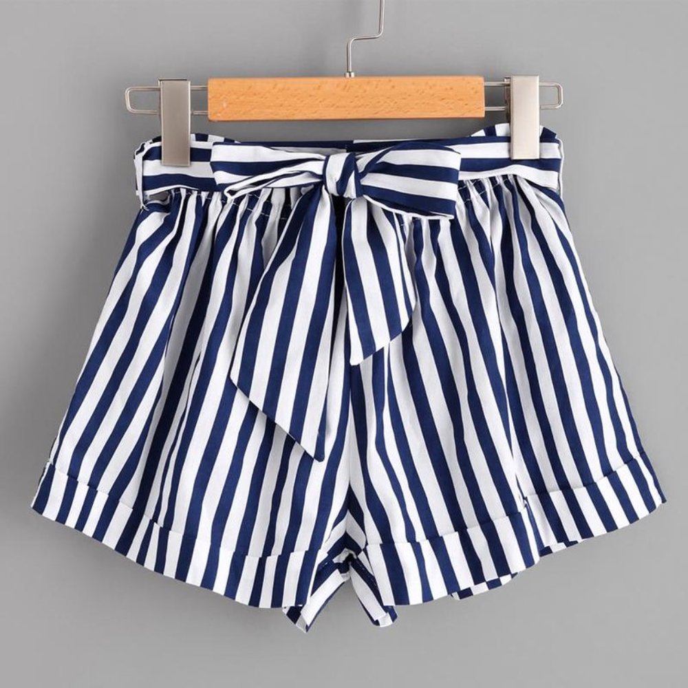 HP!!🎊Blue and White Striped Shorts